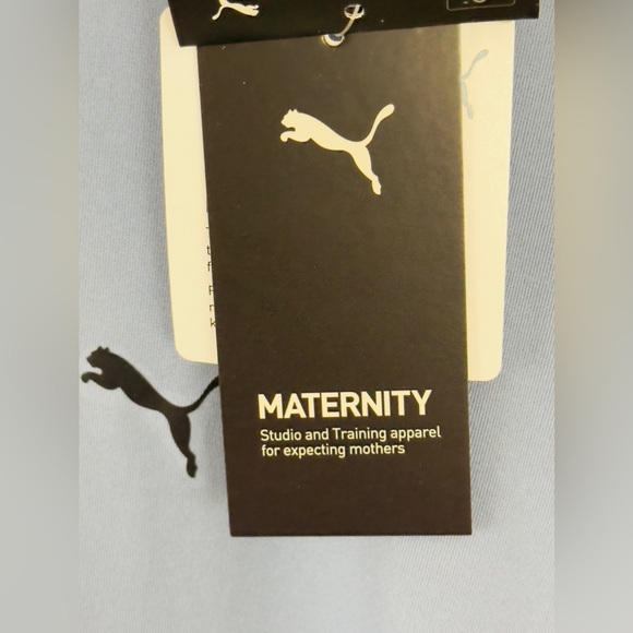 Puma Maternity Oversized Crew Neck Womens Blue T-Shirt Krinkle Back Side… - Picture 12 of 12